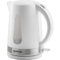 Gorenje | Kettle | K17WE | Electric | 2200 W | 1.7 L | Plastic + metal | 360° rotational base | Whit