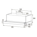 CATA | Hood | TFB-5160 WH | Telescopic | Energy efficiency class C | Width 59.5 cm | 300 m³/h | Mech