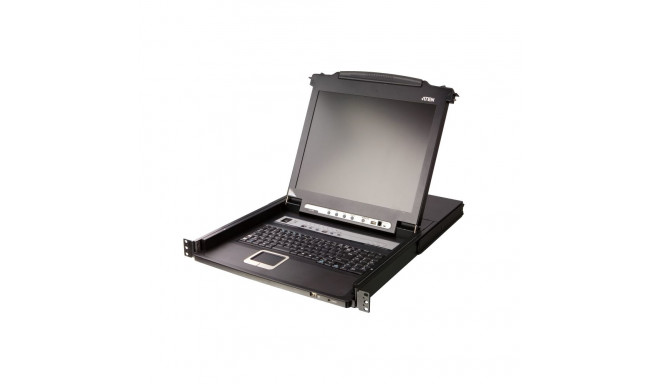 Aten | 8-Port PS/2-USB VGA 17" LCD KVM Switch with Daisy-Chain Port and USB Peripheral Support | CL5