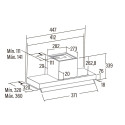 CATA | Hood | ARMONIA 45 X | Canopy | Energy efficiency class C | Width 44.8 cm | 645 m³/h | Mechani