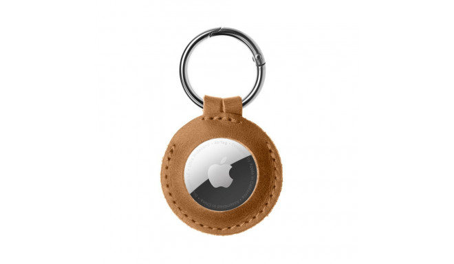 Fixed | Case for AirTag | Genuine cowhide | Brown