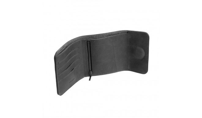 Fixed | Classic Wallet for AirTag | Apple | Genuine cowhide | Black | Dimensions of the wallet : 11 