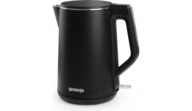 Gorenje | Kettle | K15DWBK | Electric | 2200 W | 1.5 L | Stainless steel | 360° rotational base | Bl