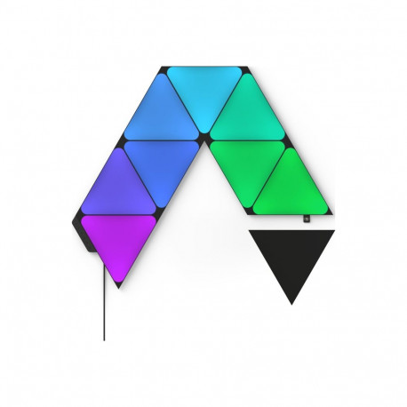 Nanoleaf Shapes mustade kolmnurkade stardikomplekt (9 paneeli) 42 W WiFi