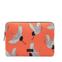 Casyx | Fits up to size 13 ”/14 " | Casyx for MacBook | SLVS-000006 | Sleeve | Coral Cranes | Waterp