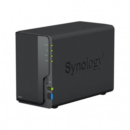 Synology DS223 kuni 2 HDD/SSD kuumvahetus Realtek RTD1619B protsessor 1,7 GHz 2 GB DDR4