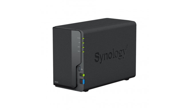 Synology DS223 kuni 2 HDD/SSD kuumvahetus Realtek RTD1619B protsessor 1,7 GHz 2 GB DDR4