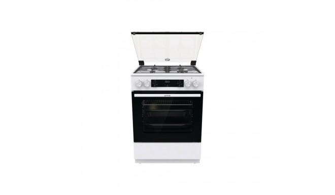 Gorenje | Cooker | GK6C4WF | Hob type Gas | Oven type Electric | White | Width 60 cm | Grilling | De