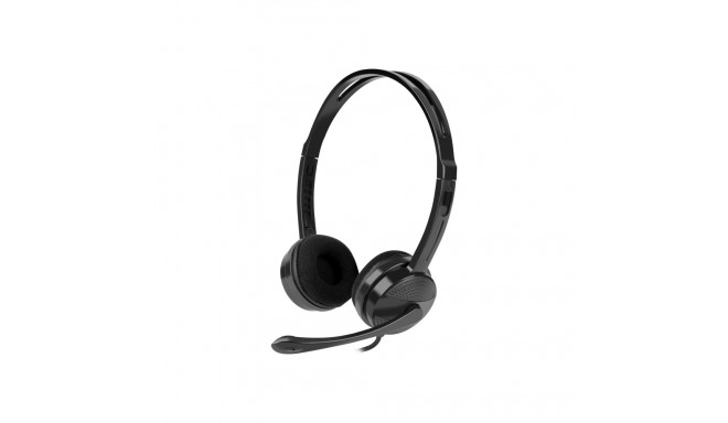 Natec | Headset | Canary Go | Wired | On-Ear | Microphone | Noise canceling | Black