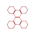 Pure2Improve | Hexagon Agility Grid | Red