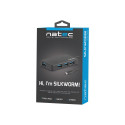 Natec USB 3.0 HUB, Silkworm, 4-Port, Black | Natec | 4 Port Hub With USB 3.0 | Silkworm NHU-1343 | 0