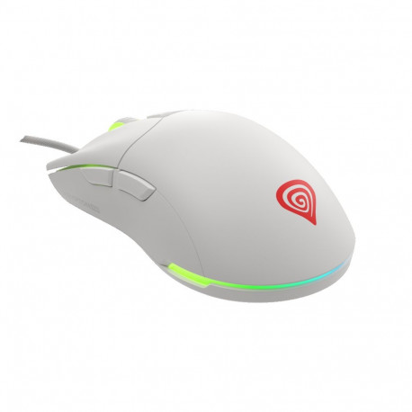 Genesis Krypton 750 ülikerge juhtmega optiline mängurihiir, valge, USB 2.0