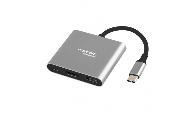 Natec Multi-Port adapter Fowler USB-C HDMI USB 3.0 NMP-1607 hall USB Type-C 0.11 m