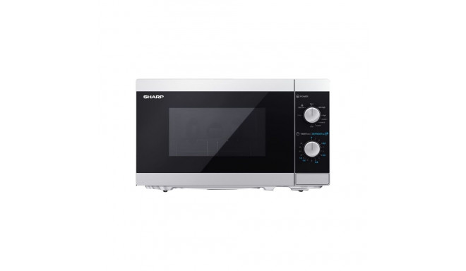 Sharp | Microwave Oven with Grill | YC-MG01E-S | Free standing | 800 W | Grill | Silver