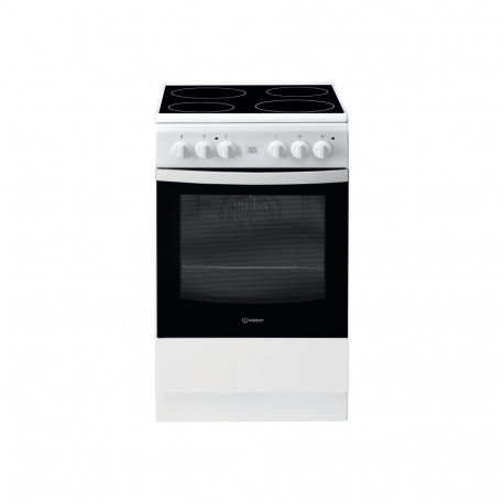 INDESIT | Cooker | IS5V8GMW/E | Hob type Vitroceramic | Oven type Electric | White | Width 50 cm | G