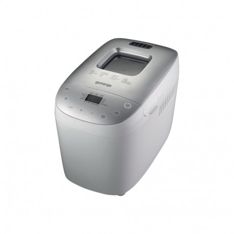 Gorenje | Leivaküpsetaja | BM1600WG | Võimsus 850 W | Programmide arv 16 | LCD ekraan | Valge/Hõbe