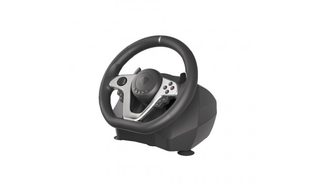 Genesis | Driving Wheel | Seaborg 400 | Silver/Black | Game racing wheel