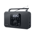Muse | M-091R | Alarm function | AUX in | Black | Radio