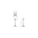Vogels PPC1585 Projector ceiling  mount, White | Vogels | Projector Ceiling mount | Turn, Tilt | Max