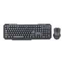 Gembird | Desktop Set | KBS-WM-02 | Keyboard and Mouse Set | Wireless | Mouse included | US | Black 