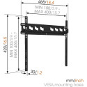 Vogels | Wall mount | MA3000-A | Fixed | 32-55 " | Maximum weight (capacity) 60 kg | Black