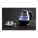 Kettle Adler | Kettle | AD 1224 | Standard | 2000 W | 1.5 L | Glass | 360° rotational base | Black