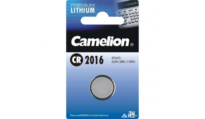Camelion CR2016-BP1 Lithium Patarei, 1 tk