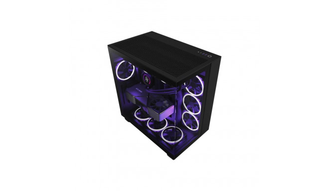 NZXT PC korpus H9 Flow midi-tower aken must