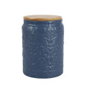 CANISTER BAMB LID BLUE 8.2X8.6CM 450ML