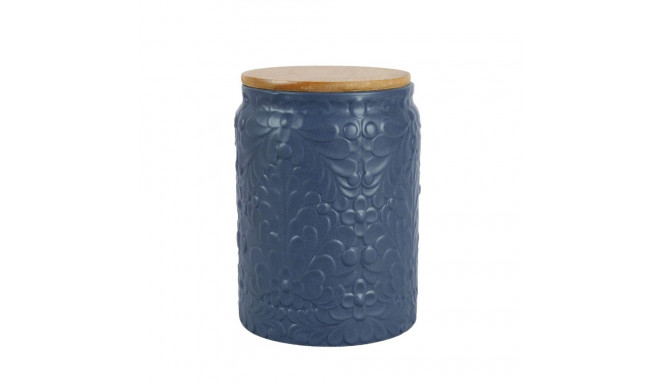 CANISTER BAMB LID BLUE 9.2X15.6CM 730ML