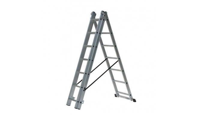 AWTOOLS ALUMINUM LADDER 3x11 STEPS 150KG ADAPTATION FOR STAIRS