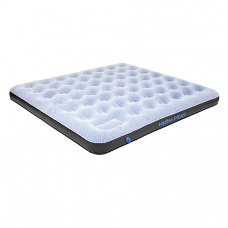 Materac welurowy dwuosobowy High Peak King Comfort Plus szary 40027