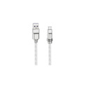 Silicone Cable HOCO Type-A - Type-C, 100W, transparent, 1m
