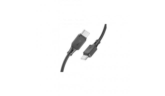 Silicone Cable HOCO Type-C - Type-C, 60W, black, 1m