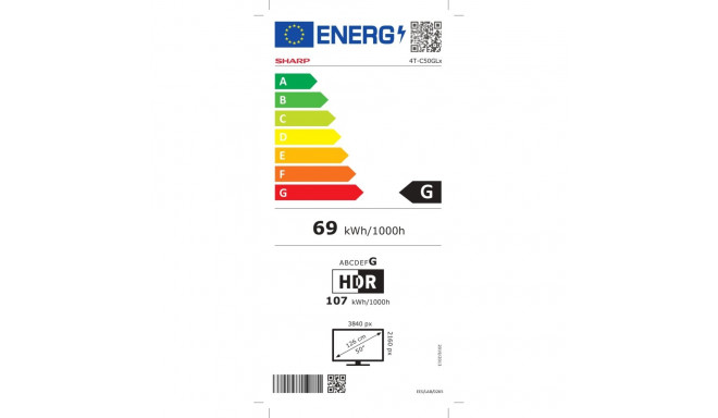 Sharp 50GL4060E | 50 | Smart TV | Google TV | 4k Ultra HD