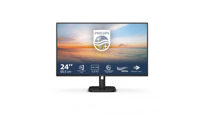 Philips | 24" | IPS | 16:9 | 100 Hz | 1 ms | 1920 x 1080 pikslit | 250 cd/m² | HDMI portide arv 1 | 