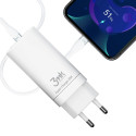 3MK HyperCharger 65W 2xUSB-C + 1xUSB-A charger GAN, PD + QC