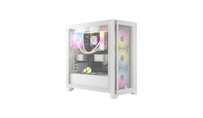 Corsair arvutikorpus iCUE 4000D RGB AIRFLOW Mid-Tower True, valge