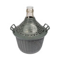 DEMIJOHN FOR WINE IN PLASTIC BASKET 5 L