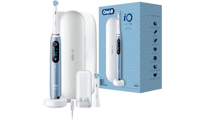 Braun Oral-B iO Series 9 Luxe Edition, electric toothbrush (blue/white, aqua marine)