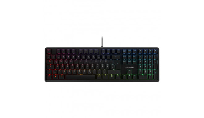 DE layout - CHERRY G80-3000N RGB, Keyboard (black, CHERRY MX Silent Red)
