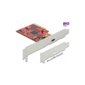 DeLOCK PCIe x4> 1x external USB-C 3.2 Gen 2x2