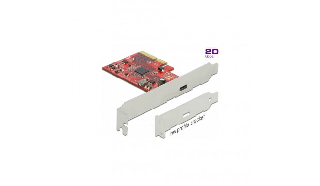 DeLOCK PCIe x4> 1x external USB-C 3.2 Gen 2x2