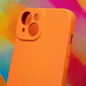 Silicon case for iPhone 15 6,1" orange