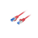 PATCHCORD CAT.6A S/FTP LSZH CCA 10M RED FLUKE PASSED LANBERG