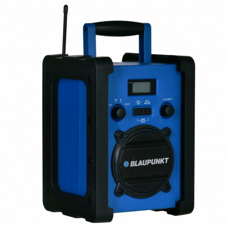 Mobile radio BLAUPUNKT PP30BT JOBSITE Construction radio Blue, Black