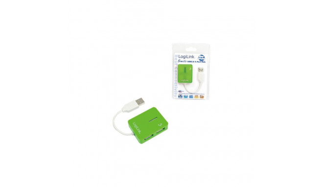 Logilink | USB 2.0 Hub 4-Port, Smile, Green