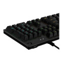 LOGITECH Gaming G512 Keyboard backlit USB Nordic key switch GX Red Linear carbon