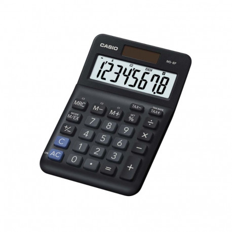Lauakalkulaator Casio MS-8F - 8 numbriline suur ekraan, tava- ja päikesepatarei, 147x103x29mm, tax, 