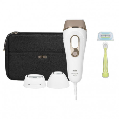Braun Silk-expert Pro 5 PL5243 fotoepilaator, kuldne, valge